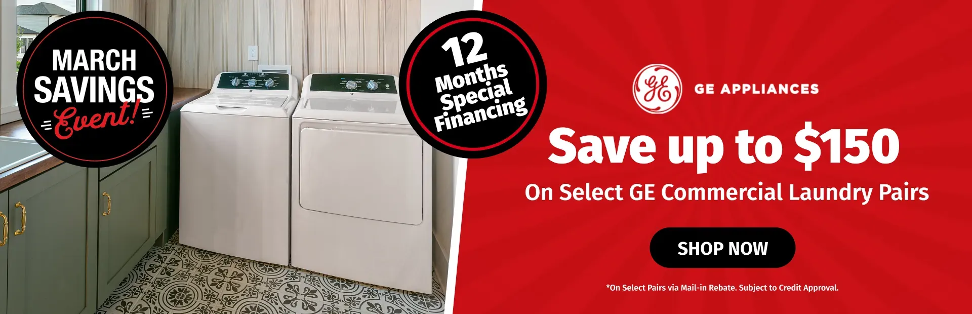 GE 150 March Savings